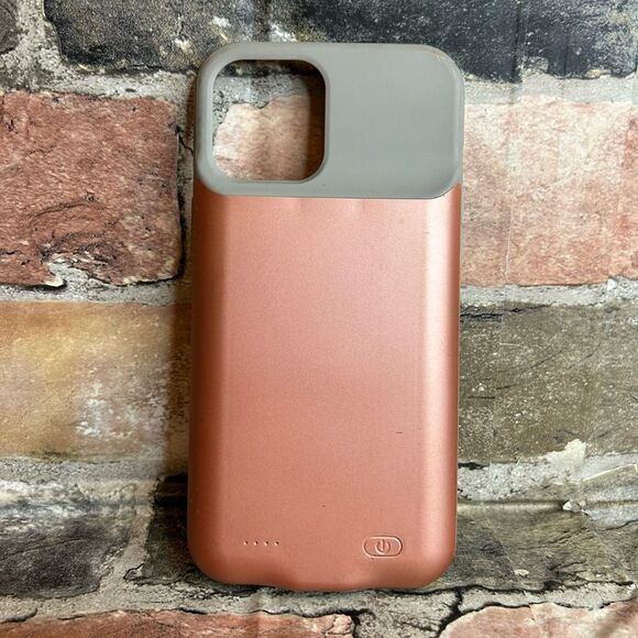 5 for $25🔥Rose Gold Battery Case for iPhone 12 Pro Max - Picture 1 of 4